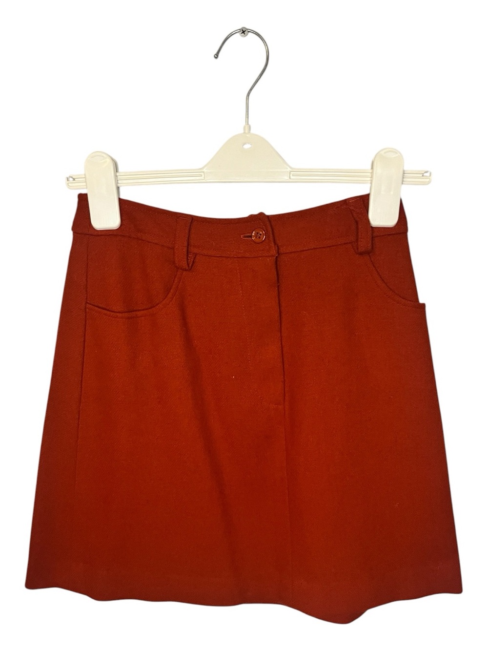 Rust A-Line Mini Skirt - Classic Women's Skirt